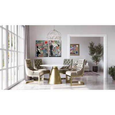 Orbis Table & 4 Chairs